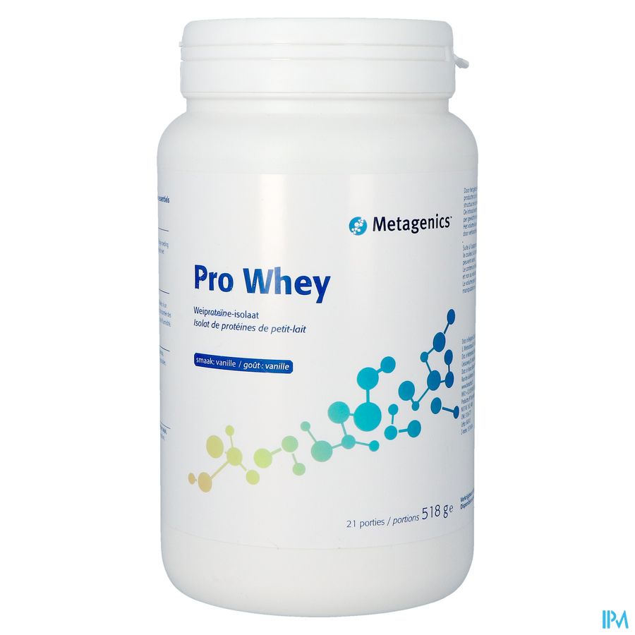 Pro Whey Vanille Nf Pdr 21port. Metagenics 1