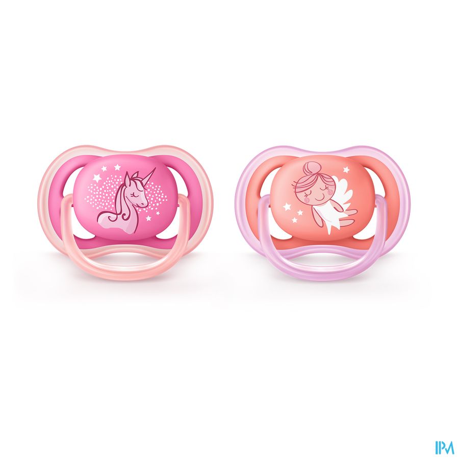 Philips Avent Fopspeen +6m Air Girl Deco Scf345/22 2