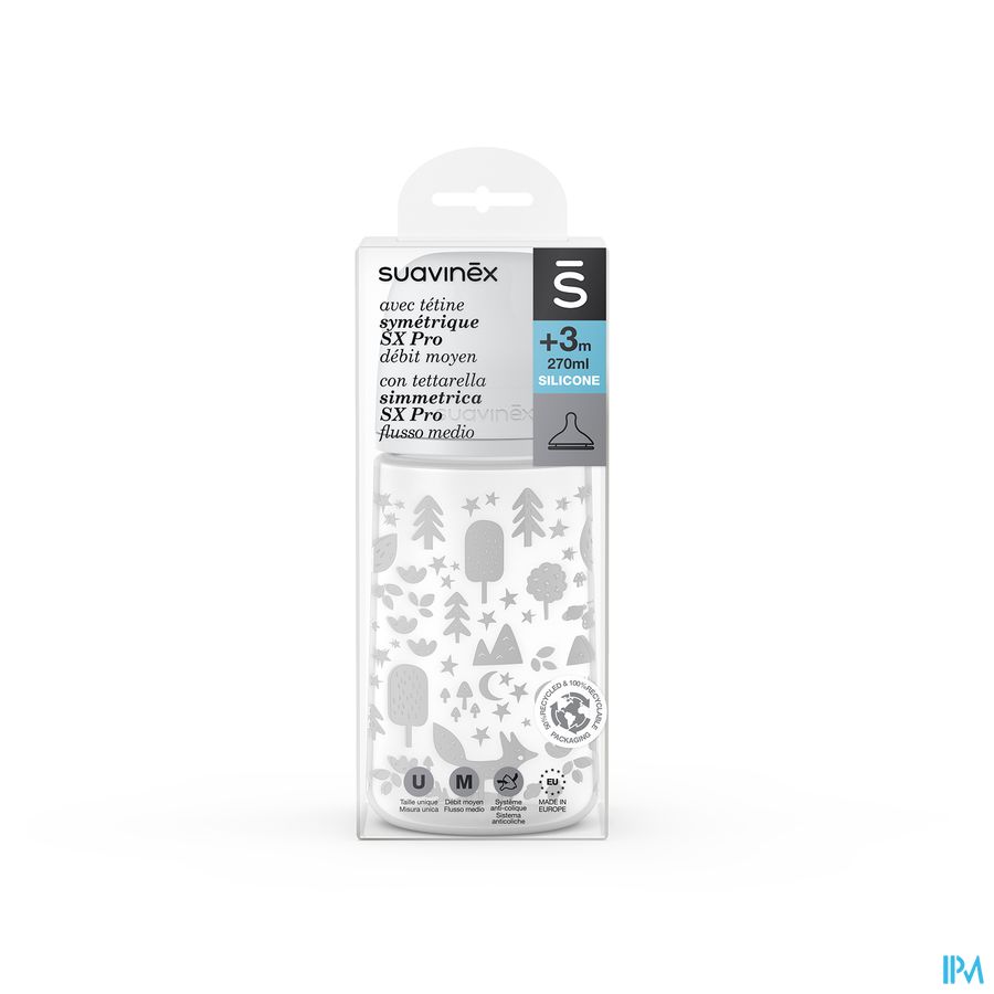 Suavinex Fox Fles Medium 270ml Suavinex Fox Fles Medium 270ml