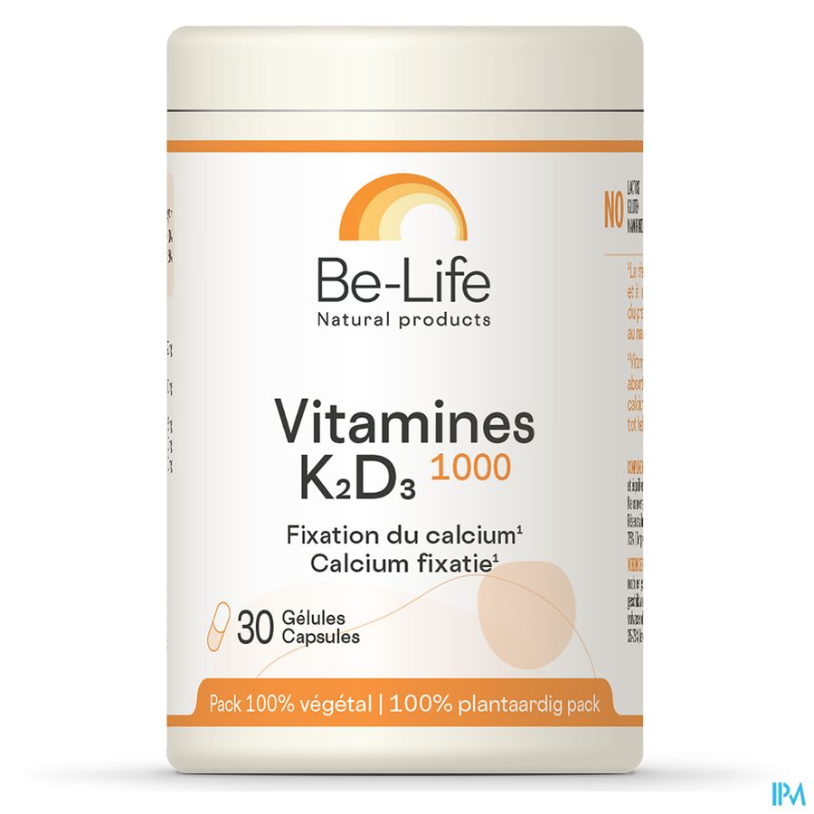 Vitamines K2 D3 1000 Be Life Caps 30 Vitamines K2 D3 1000 Be Life Caps 30