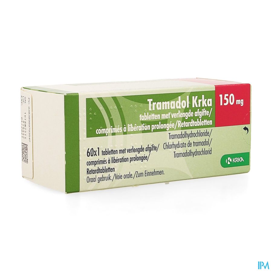 Tramadol Krka 150mg Verl.afgifte Comp 60 X 150mg Tramadol Krka 150mg Verl.afgifte Comp 60 X 150mg