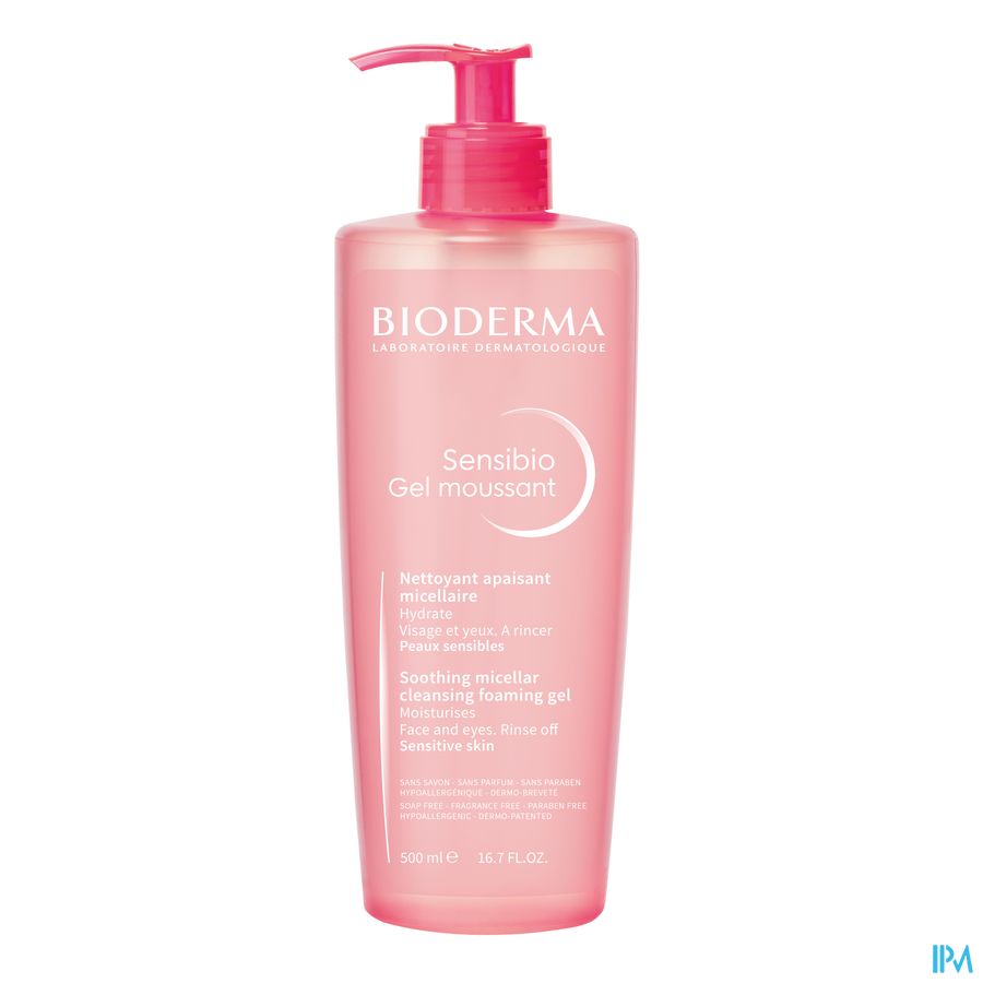 Bioderma Sensibio Gel Moussant Fl Pompe 500ml 3