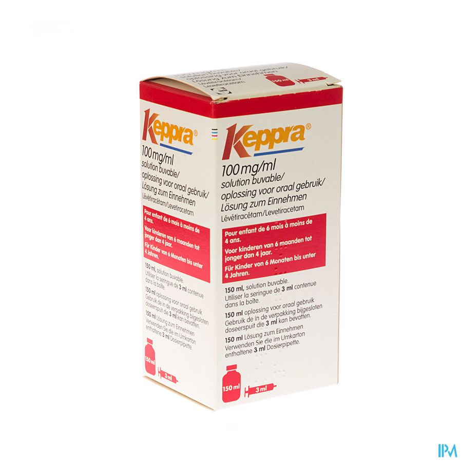 Keppra 100mg/ml sirop (150ml – ser. 3ml)
