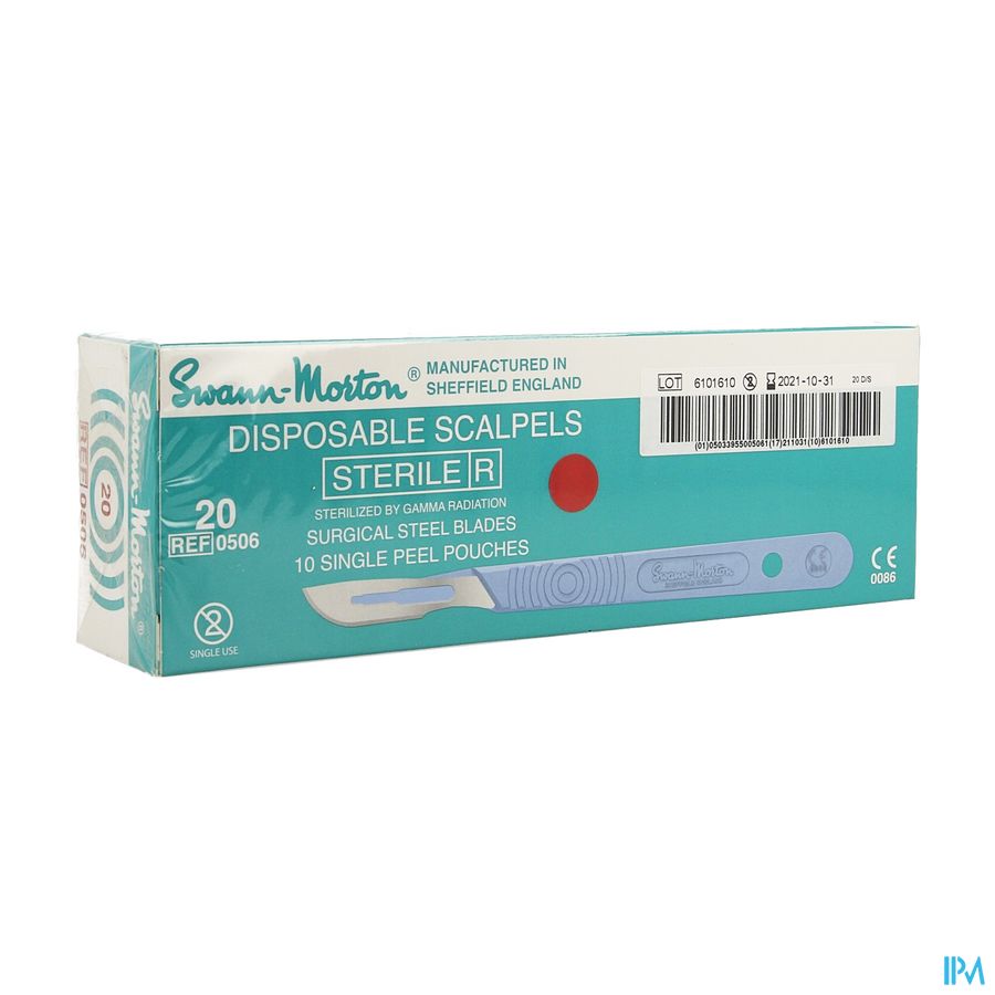 Scalpel S.m Disposable Steriel Nr20 10