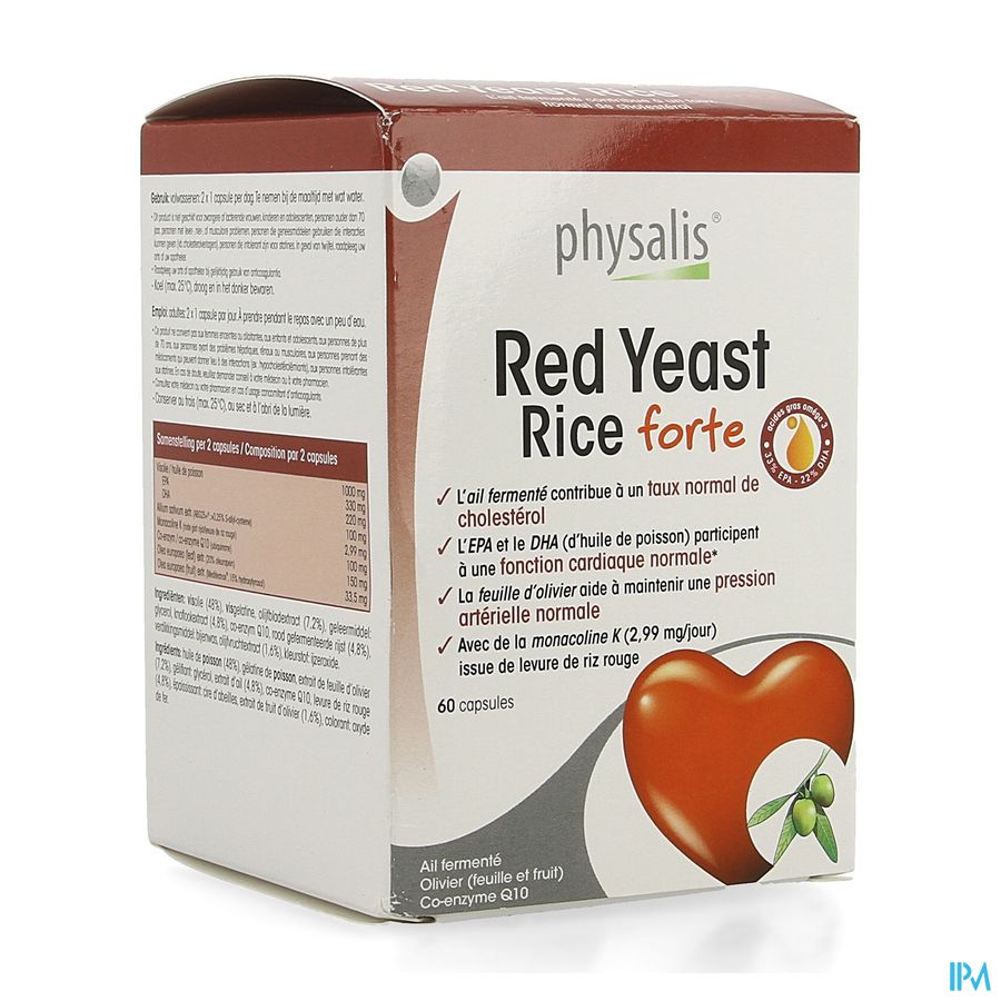 Physalis Red Yeast Rice Forte Caps 60 Physalis Red Yeast Rice Forte Caps 60