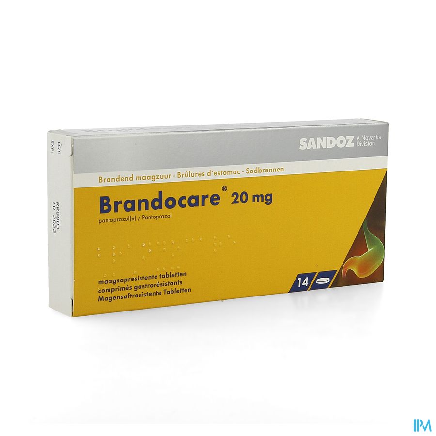 Brandocare 20mg Maagsapresist. Tabl 14