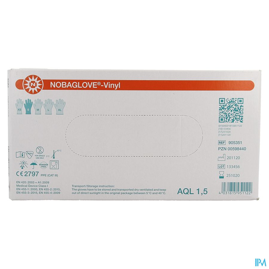 Noba Handschoen Vinyl S 100 5701014 1