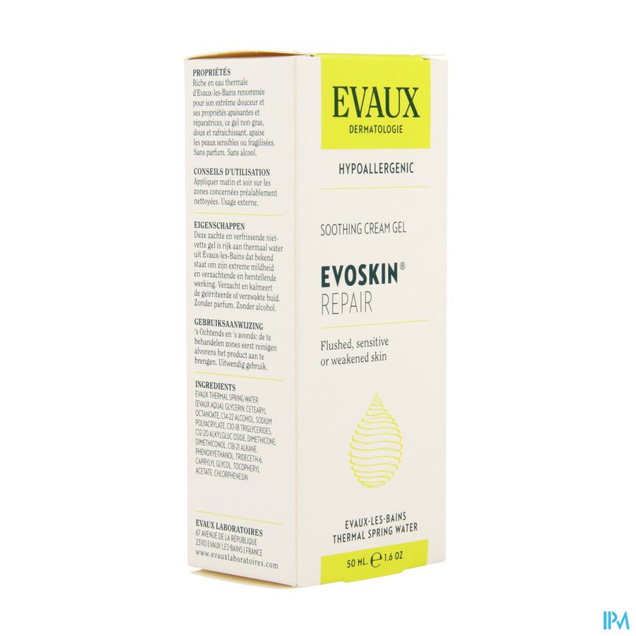 Evoskin Repair Gel Creme Verzacht. Tube 50ml 2
