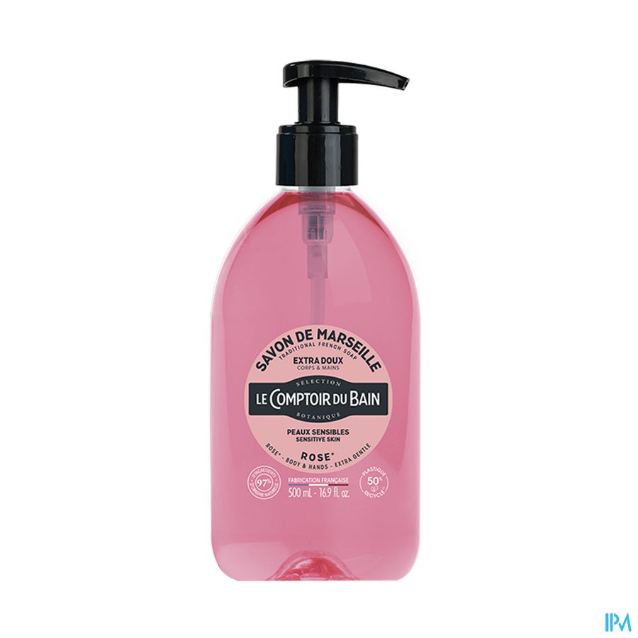 Lcb Savon Liquide Rose S/palme Fl 500ml Lcb Savon Liquide Rose S/palme Fl 500ml