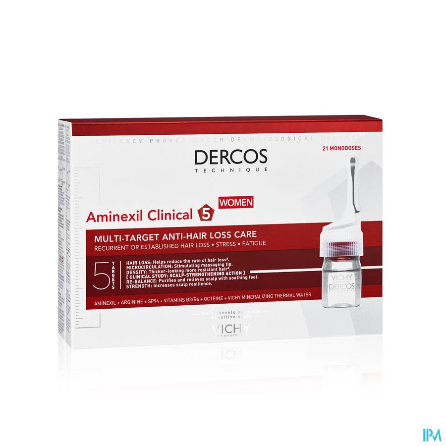 Vichy Dercos Aminexil Clinical 5 Women Amp 21x6ml 1