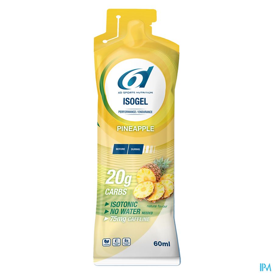 6d Sixd Isogel + Caffeine Pineapple 6x60ml 6d Sixd Isogel + Caffeine Pineapple 6x60ml
