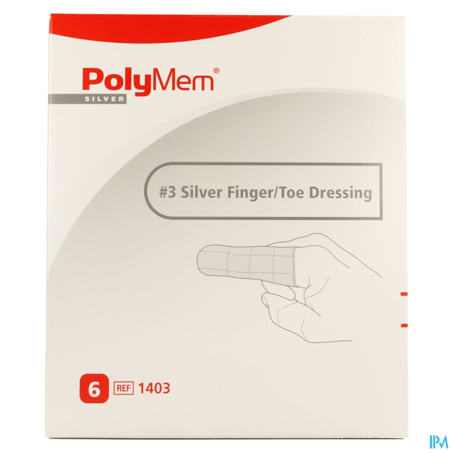Polymem Silver Vinger/teen Dressing Ring 12-16 6 1