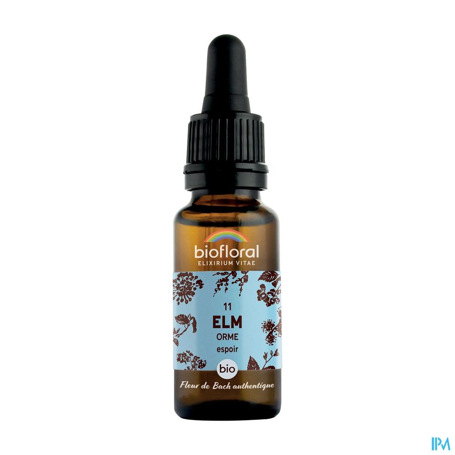 Biofloral Bachbloesem 11 Elm Veldiep Bio 20ml Biofloral Bachbloesem 11 Elm Veldiep Bio 20ml