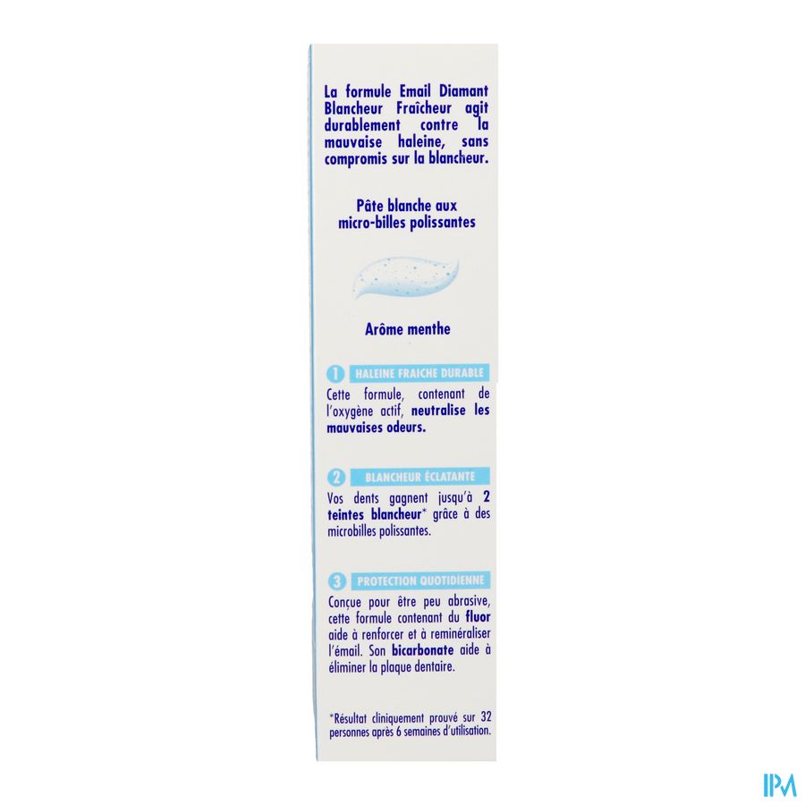 Email Diamant Dentifrice Blancheur Fraicheur 75ml 3