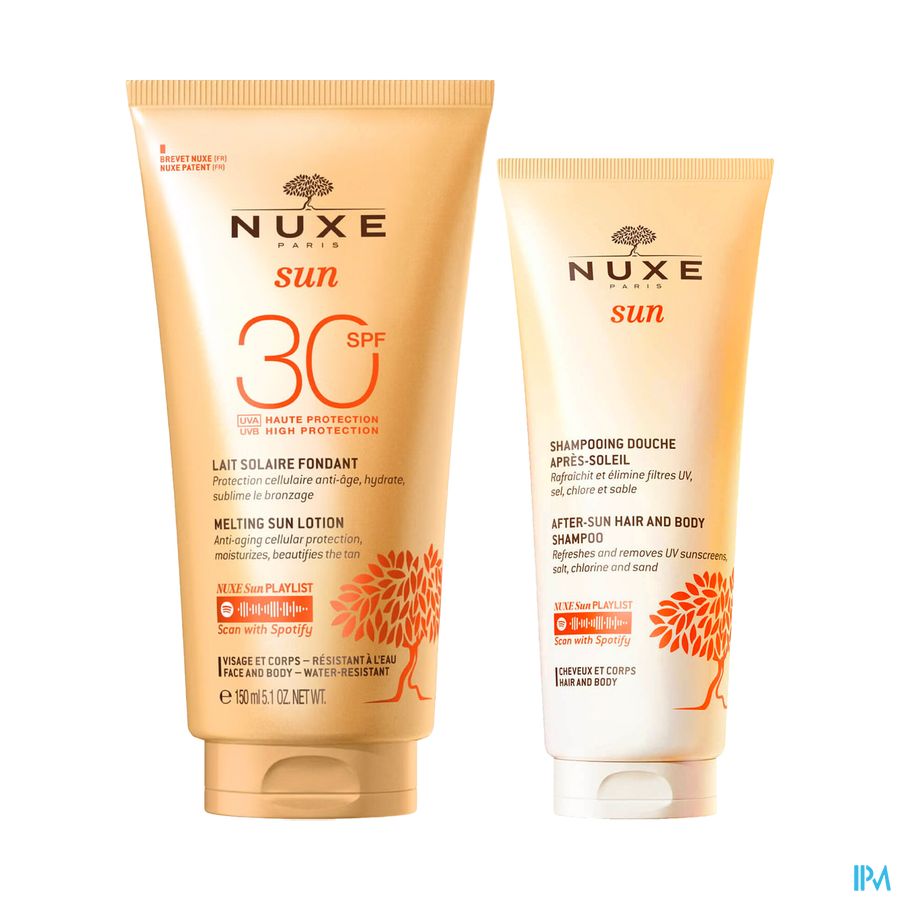 Nuxe Sun Duo Smeltende Zonnecr Spf30 150ml+sh Free Nuxe Sun Duo Smeltende Zonnecr Spf30 150ml+sh Free