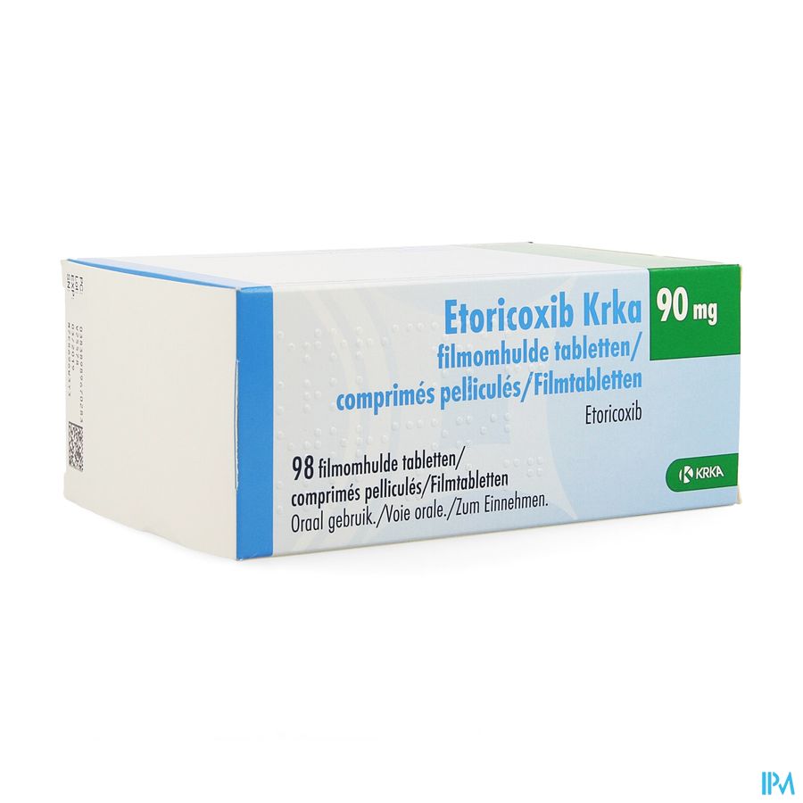 Etoricoxib Krka 90mg Filmomh Tabl 98 X 90mg Etoricoxib Krka 90mg Filmomh Tabl 98 X 90mg