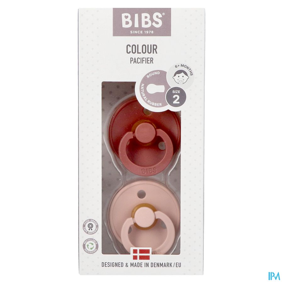 Bibs 2 Fopspeen Duo Woodchuck Blush 1