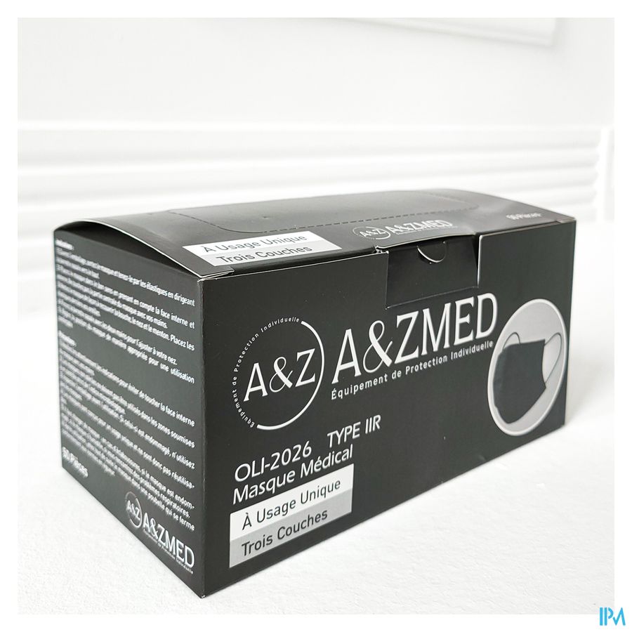 A&z Med Chirurgisch Masker Type 2r Zwart 50 A&z Med Chirurgisch Masker Type 2r Zwart 50