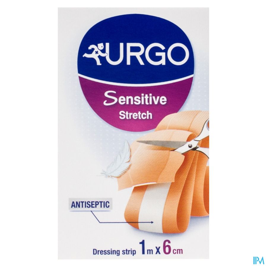 Urgo Sensitive Verband Stretch 1mx6cm 1 2