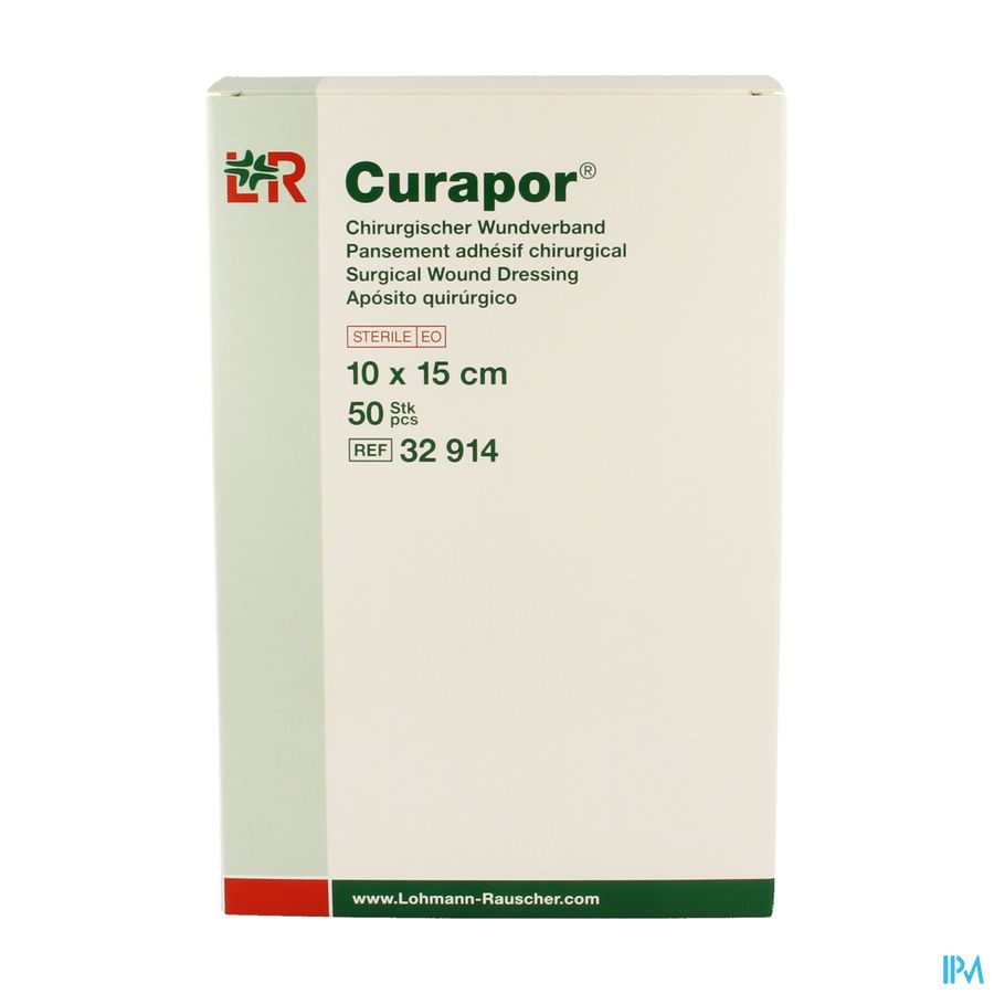 Curapor Verb Chirurg. Steriel 15cmx10cm 50 32914 3