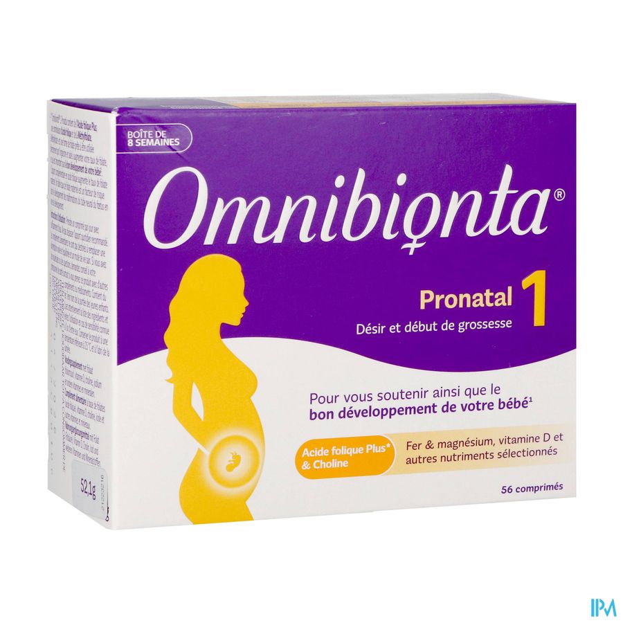 Omnibionta Pronatal 1desir Debut Gross 8sem Comp56 Omnibionta Pronatal 1desir Debut Gross 8sem Comp56