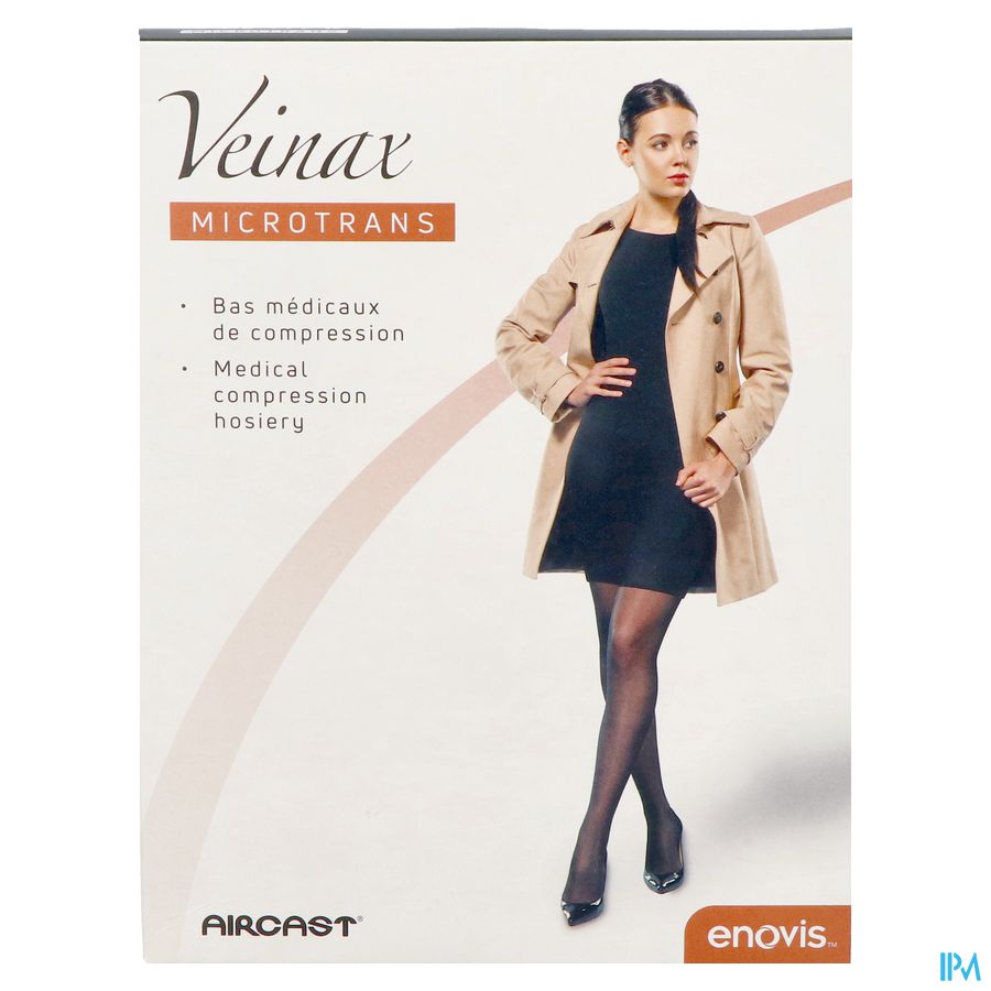 Veinax Mi-bas Femme Microtrans 3 Long Noir T2