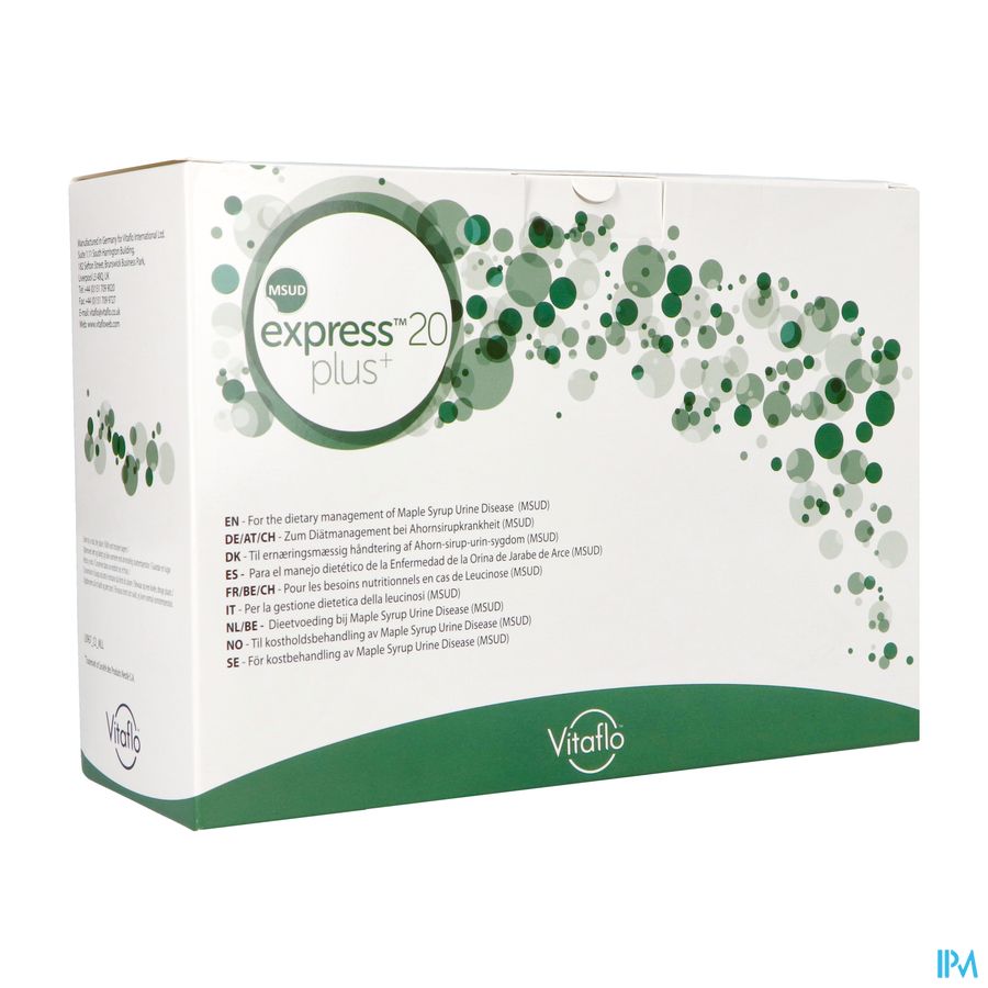 Msud Express Plus 20 Niet Gearomatiseerd 30x34g Msud Express Plus 20 Niet Gearomatiseerd 30x34g