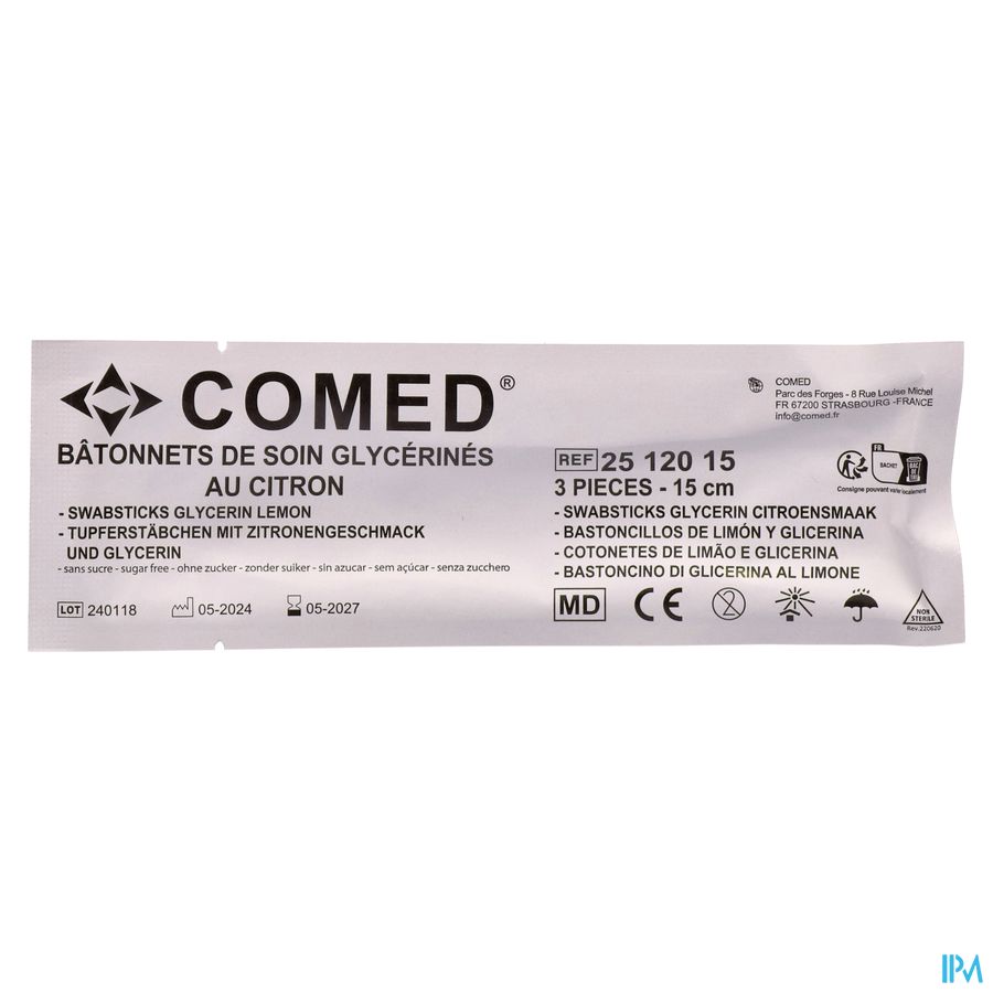 Sonora Katoen Swabs Gedrenkt Glycerine &citroen 3 2