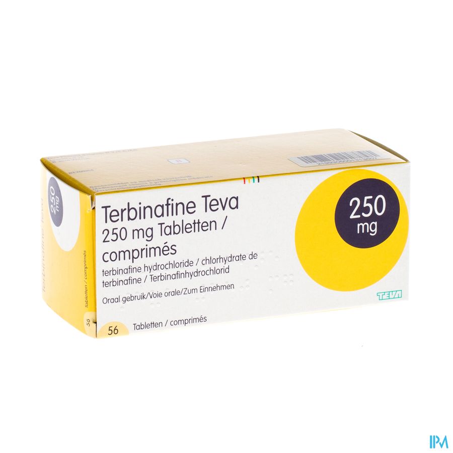 Terbinafine Teva Comp 56 X 250mg Terbinafine Teva Comp 56 X 250mg