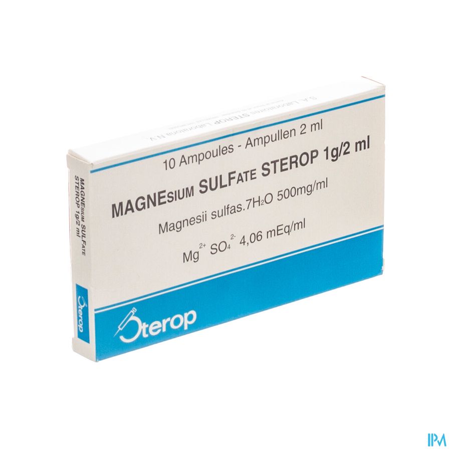 Magnesium Sulfaat-stp Insp. Opl. 1g/2ml 10 Magnesium Sulfaat-stp Insp. Opl. 1g/2ml 10