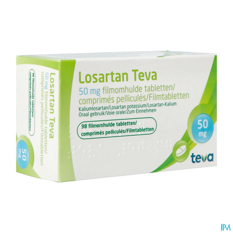 Losartan Teva 50mg Filmomh Tabl 98 X 50mg Losartan Teva 50mg Filmomh Tabl 98 X 50mg