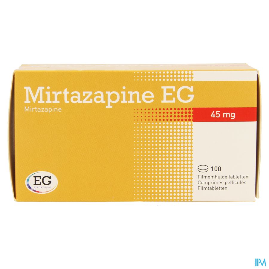 Mirtazapine EG 45Mg Tabl Pell 100X45Mg 1