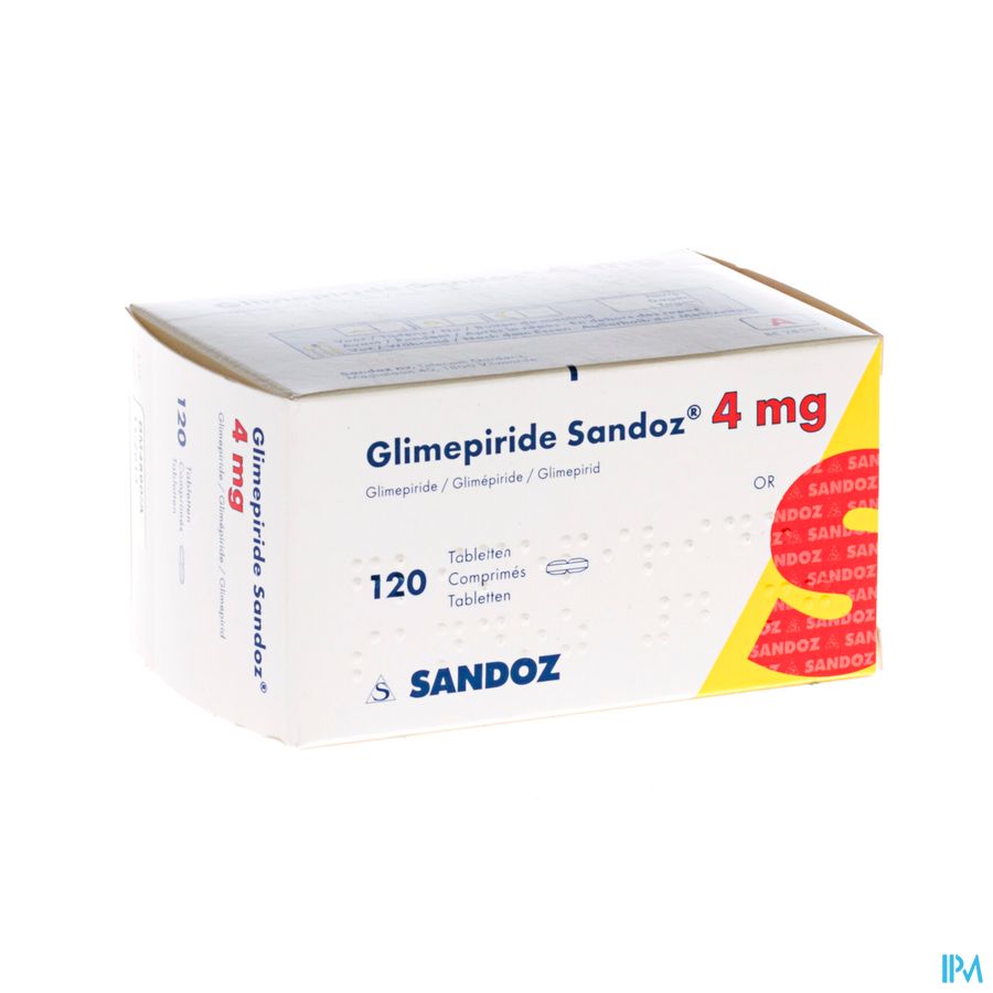 Glimepiride Sandoz 4mg Tabl 120 X 4mg Glimepiride Sandoz 4mg Tabl 120 X 4mg