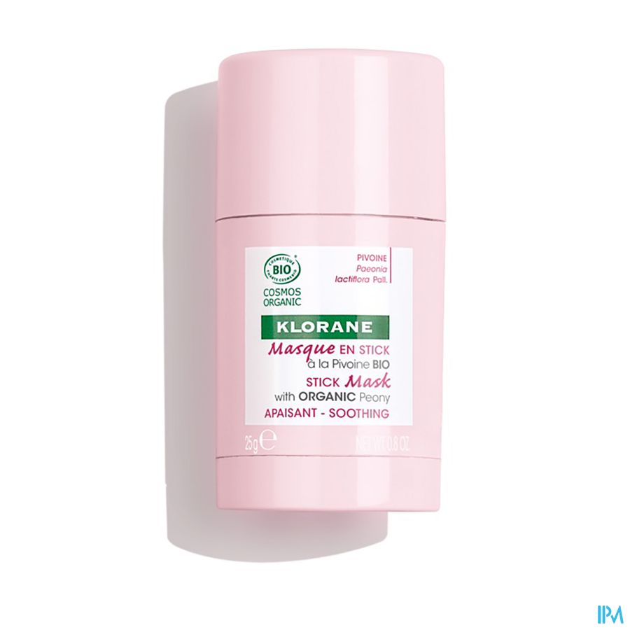 Klorane Gezicht Pioenroos Bio Masker Stick 25g