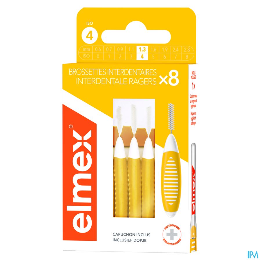 Elmex Set Interdentale Borsteltjes Iso 4 1,3mm 8 Elmex Set Interdentale Borsteltjes Iso 4 1,3mm 8