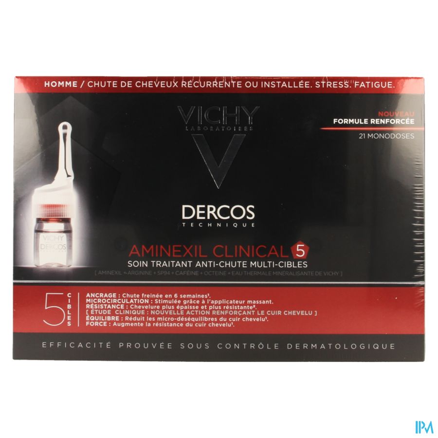 Vichy Dercos Aminexil Clinical 5 Men Amp 21x6ml 6