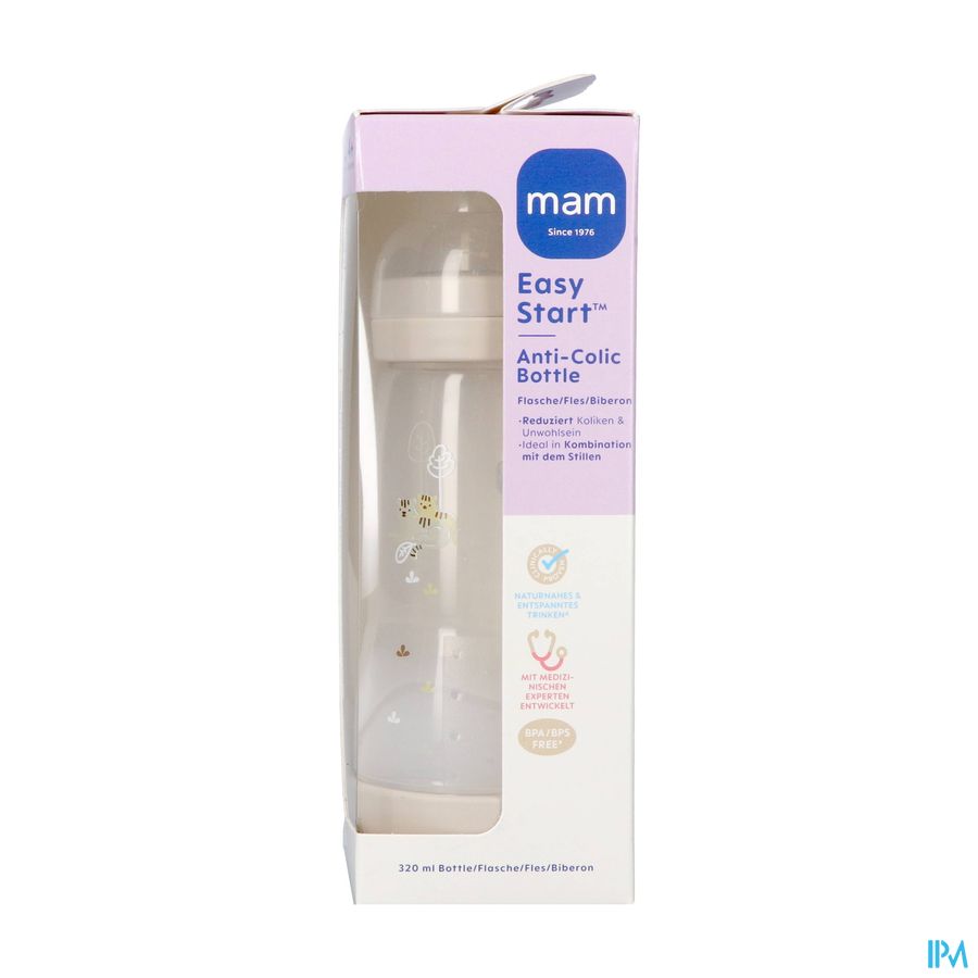 Mam Easy Start A/colic Zuigfl. Matt Uni320ml