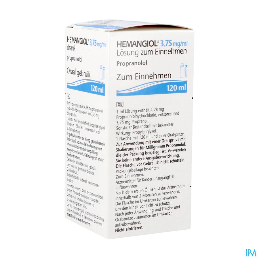 Hemangiol 3,75mg/ml Sol Buvable 120ml Hemangiol 3,75mg/ml Sol Buvable 120ml