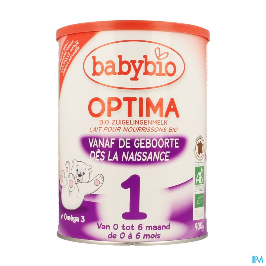 Babybio Optima 1 Lait Nouris.bio Bifidus 0-6m 900g Babybio Optima 1 Lait Nouris.bio Bifidus 0-6m 900g