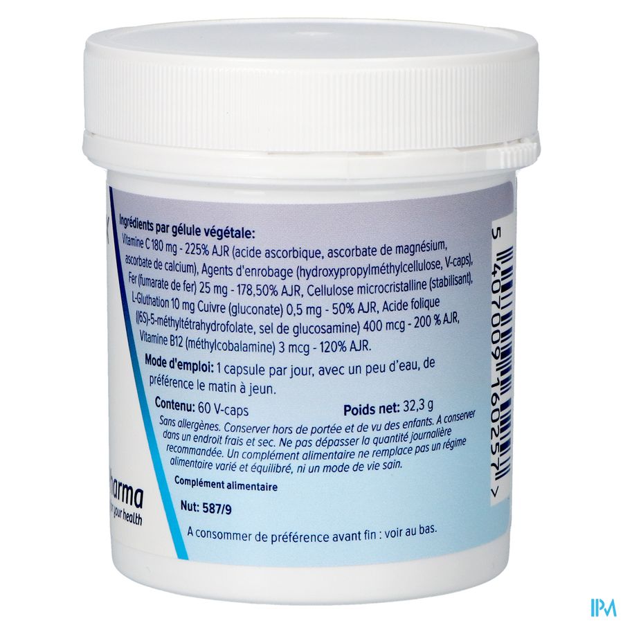 Fer Complex Vegetat. Caps 60x25mg Deba 4