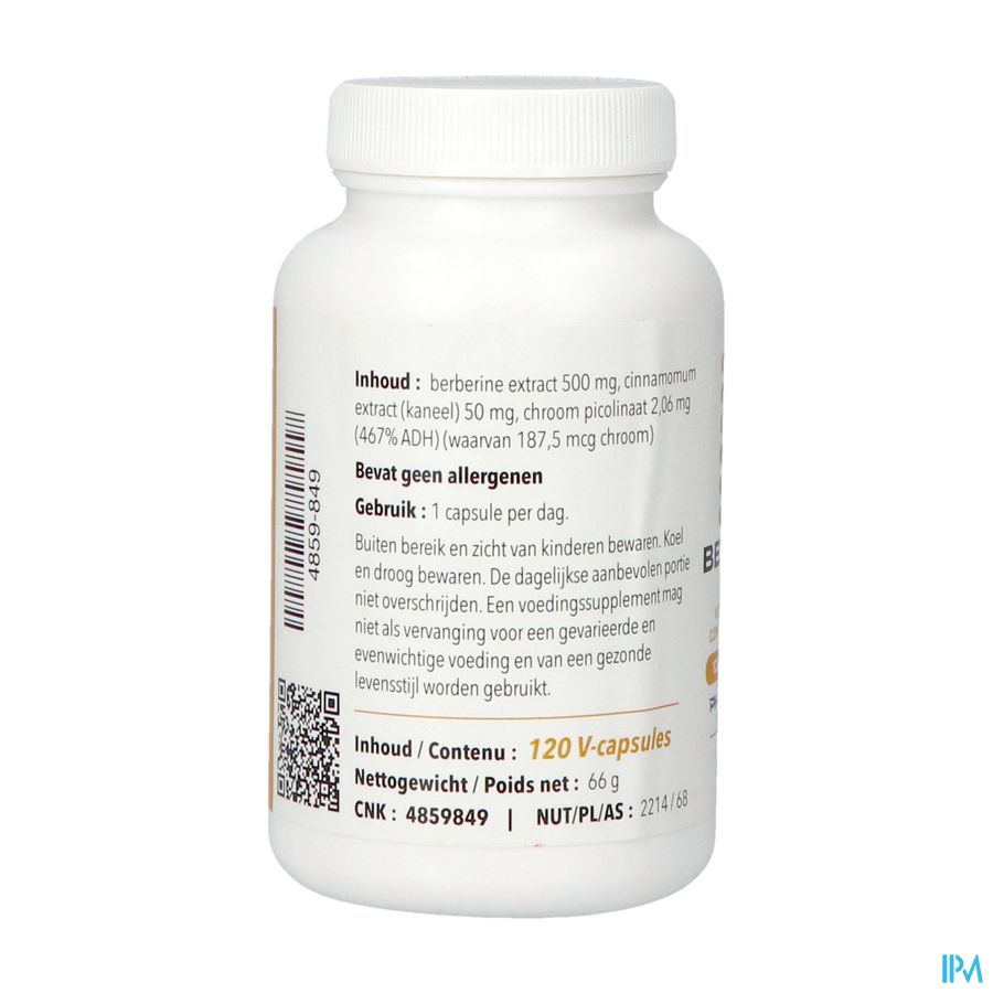 Berberine Forte V-caps 120 Pharmanutrics 1