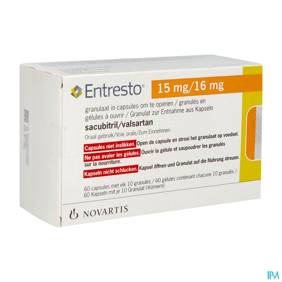 Entresto 15mg/16mg Granules Caps 60 Entresto 15mg/16mg Granules Caps 60