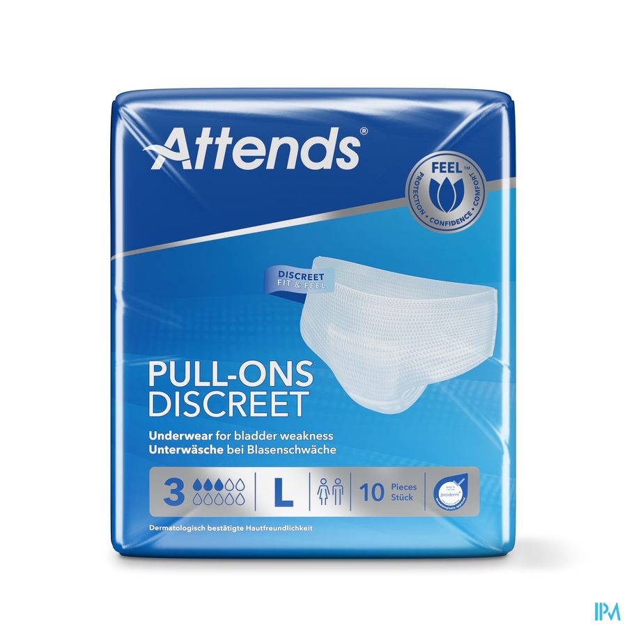 Attends Pull-on Plus 3 Discrete l 10 Attends Pull-on Plus 3 Discrete l 10
