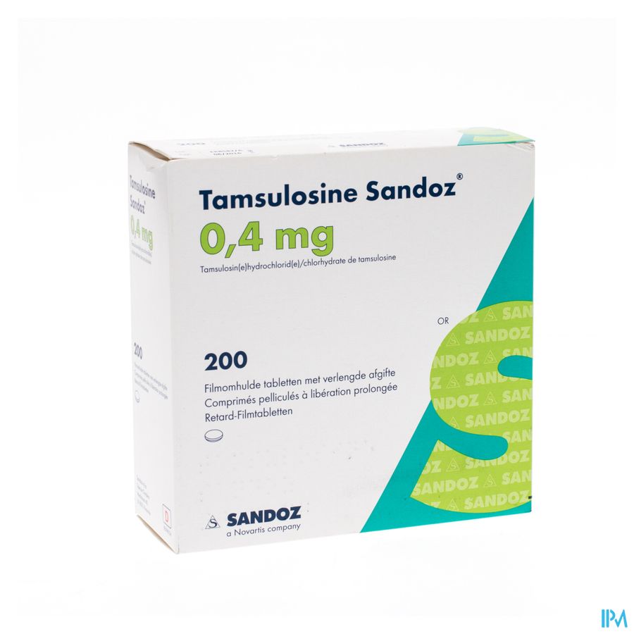 Tamsulosine Retard Sandoz 0,4mg Comp Pell 200 Tamsulosine Retard Sandoz 0,4mg Comp Pell 200