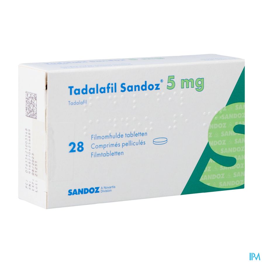 Tadalafil Sandoz 5,0mg Filmomh Tabl 28 X 5,0mg Tadalafil Sandoz 5,0mg Filmomh Tabl 28 X 5,0mg