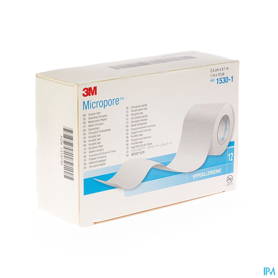 Micropore 3m 25,0mmx9,1m Nieuwe Dispenser 1530p-1d Micropore 3m 25,0mmx9,1m Nieuwe Dispenser 1530p-1d