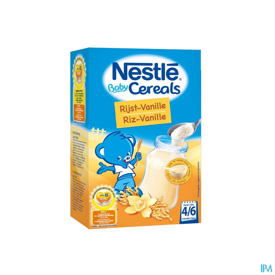 Nestle Baby Cereals Rijst-vanille 250g