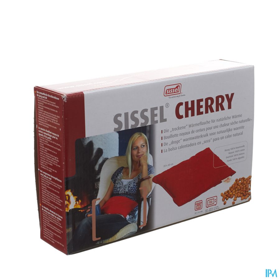 Sissel Cherry Kersenpitkussen 20x40cm Rood 1