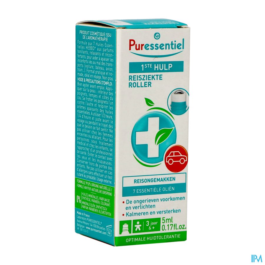 Puressentiel Roller Reisziekte 7 Ess Olie 5ml Puressentiel Roller Reisziekte 7 Ess Olie 5ml
