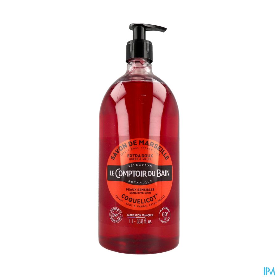 Lcb Zeep Vloeibaar Papaver Z/palm Fl 1l Lcb Zeep Vloeibaar Papaver Z/palm Fl 1l